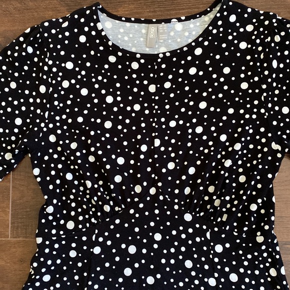 ASOS - Tea Dress - Black and White Polka Dot - US 8 - Picture 2 of 4